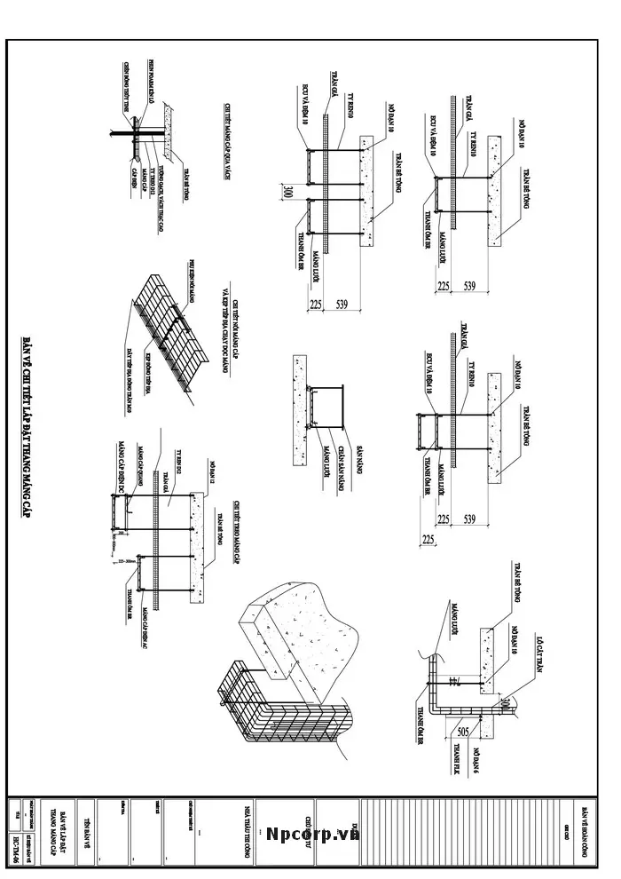 Kiểm tra tài liệu sơ đồ lắp đặt cáp