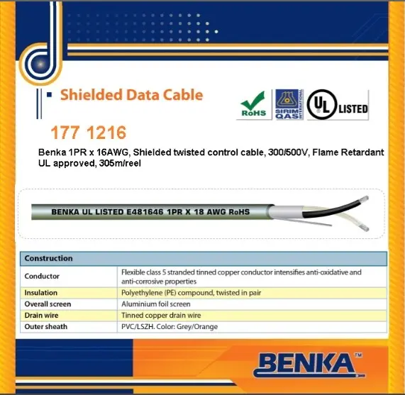 Tải catalogue cáp chống cháy chống nhiễu Benka 2026 PDF miễn phí